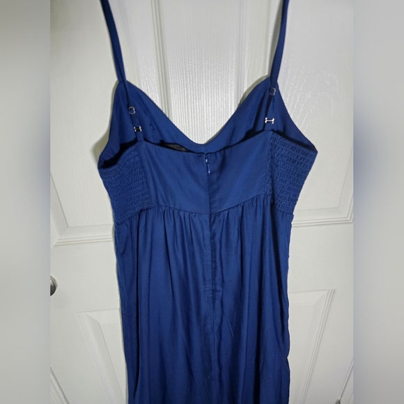 Felicity & Coco Blue Maxi Spaghetti Strap Long Dress Large - Picture 9 of 10